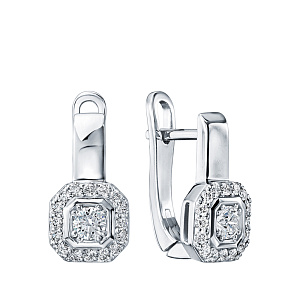 Серьги с английским замком ЗС-91864-I