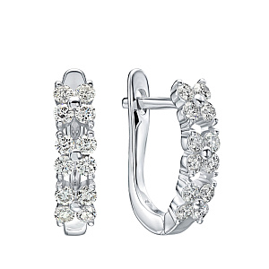 Серьги с английским замком ЗС-91858-I