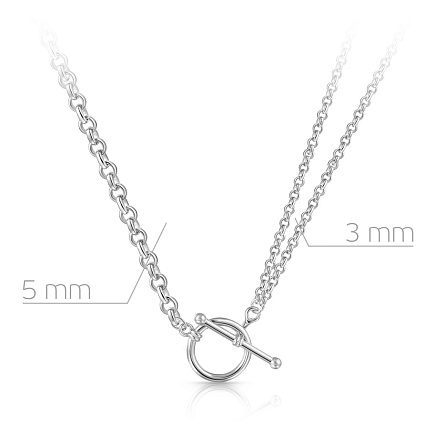 Колье из серебра