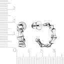 Серьги Пусеты из серебра