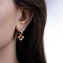 Серьги из серебра с золочением