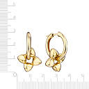 Серьги из серебра с золочением